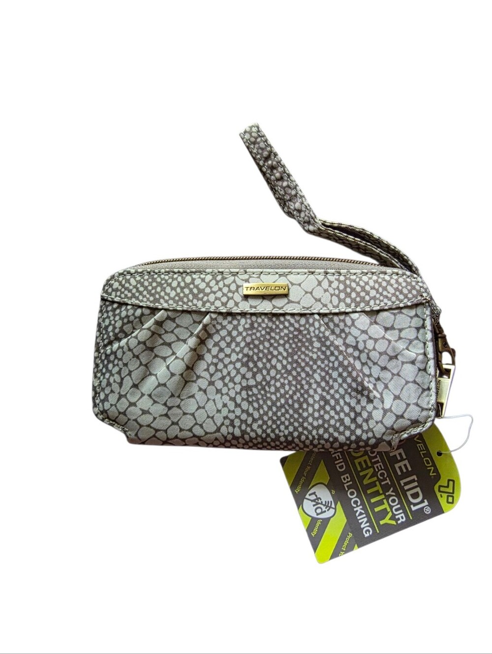 Travelon RFID Blocking Anti-theft Wristlet Wallet Clutch Protect ID NEW